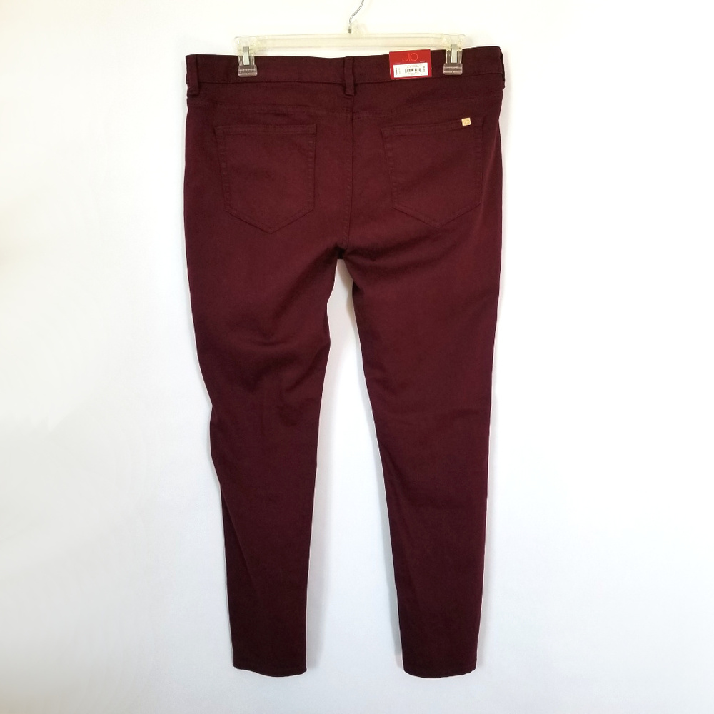 Plus Size Jennifer Lopez Skinny Jeans Dark Red - Picture 5 of 8